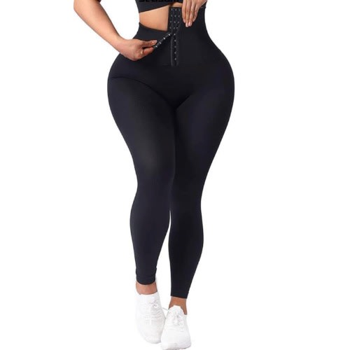 Women Tummy Control Leggings - Black