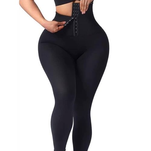 Women Tummy Control Leggings - Black