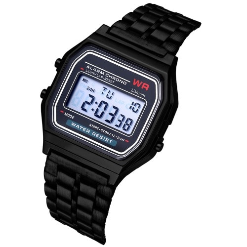 Chain Wristwatch- Black