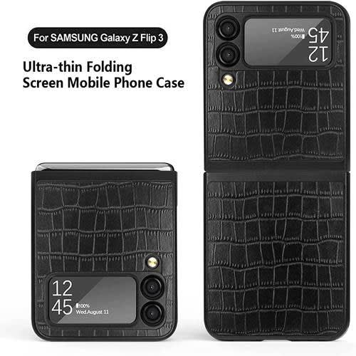Leather Case For Samsung Flip 3 -black