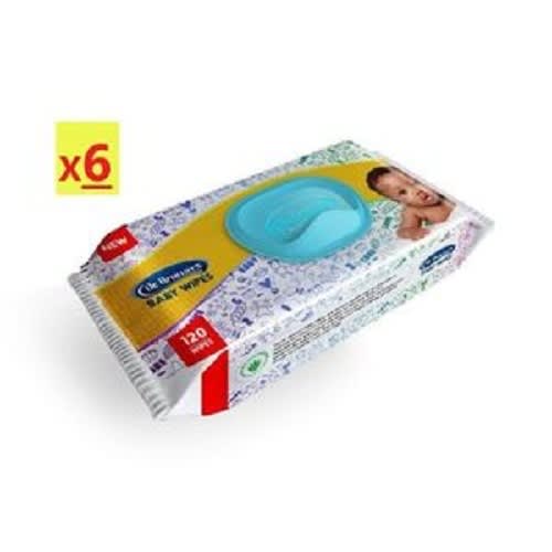 Dr Brown's Baby Wipes - 120 x 6 Packs