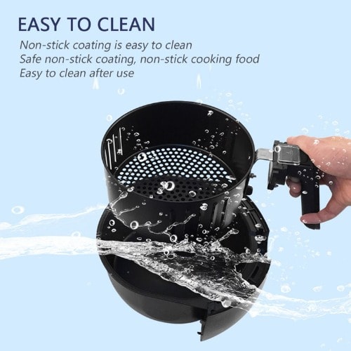 360° Electric Air Fryer with Non Stick Fry Basket - 1400W