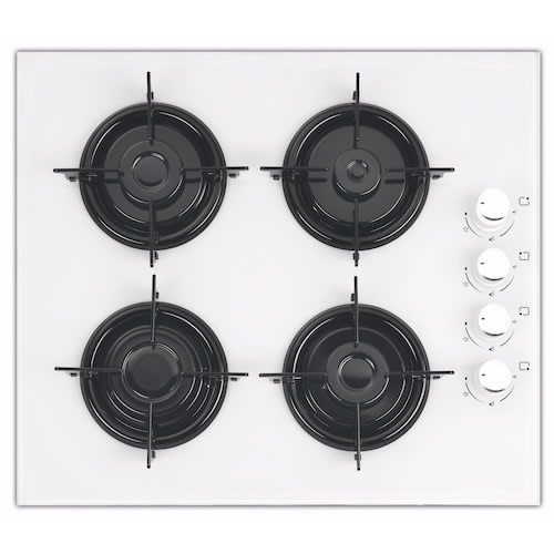 White Glass 4 Burner Built-in Gas Cooker With Full Safety