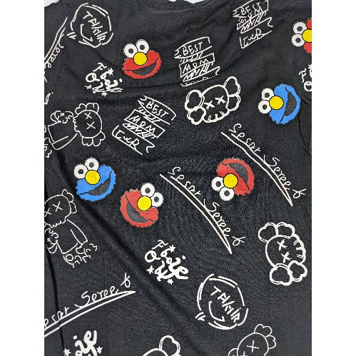 Sesame Character Print Tshirt Top