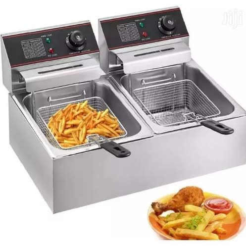 Commercial Double Unit 6x6L Electric  Deep Fryer For Both Industrial And Home Use