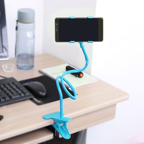 Flexible 360 Rotate Phone Holder- Blue
