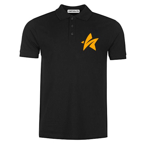 Famous Polo T-shirt With Yellow Star - Black
