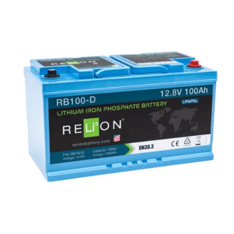 Relion Lithium Inverter Solar Battery - 12v 100ah