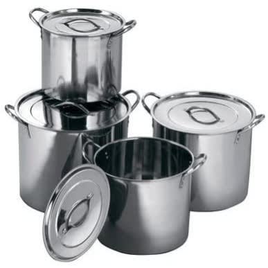 Stainless Steel Stock Pot -4pcs
