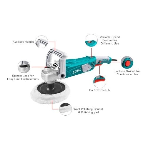 1400w Variable Speed Angle Polisher - Buffing Machine