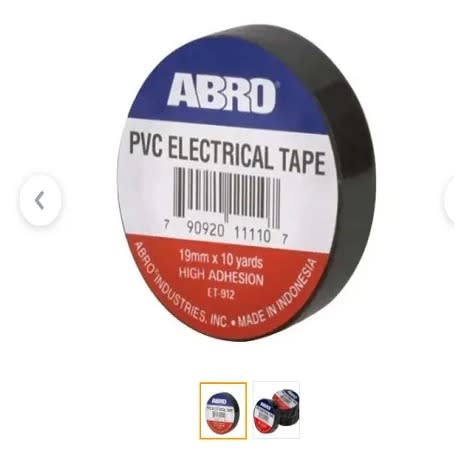 Abro Pvc Electrical Tapes - 10rolls