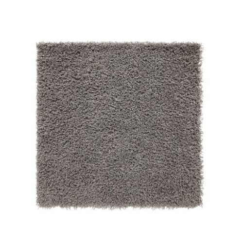 Hampen Rug - High Pile - 80x80 Cm - Grey
