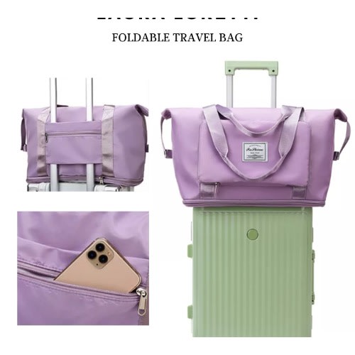 Folding Travel Bag - Foldable Travel Duffel Bag - Large