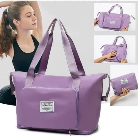 Folding Travel Bag - Foldable Travel Duffel Bag - Large