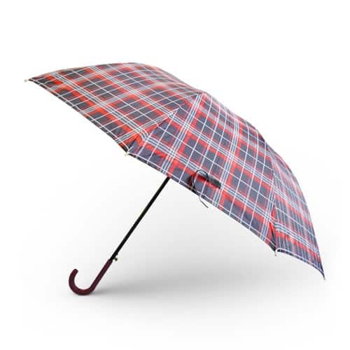Auto Open Telescopic Check Umbrella