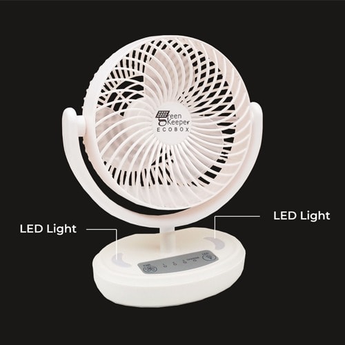 6” Keeper Eco Box Rechargeable Fan
