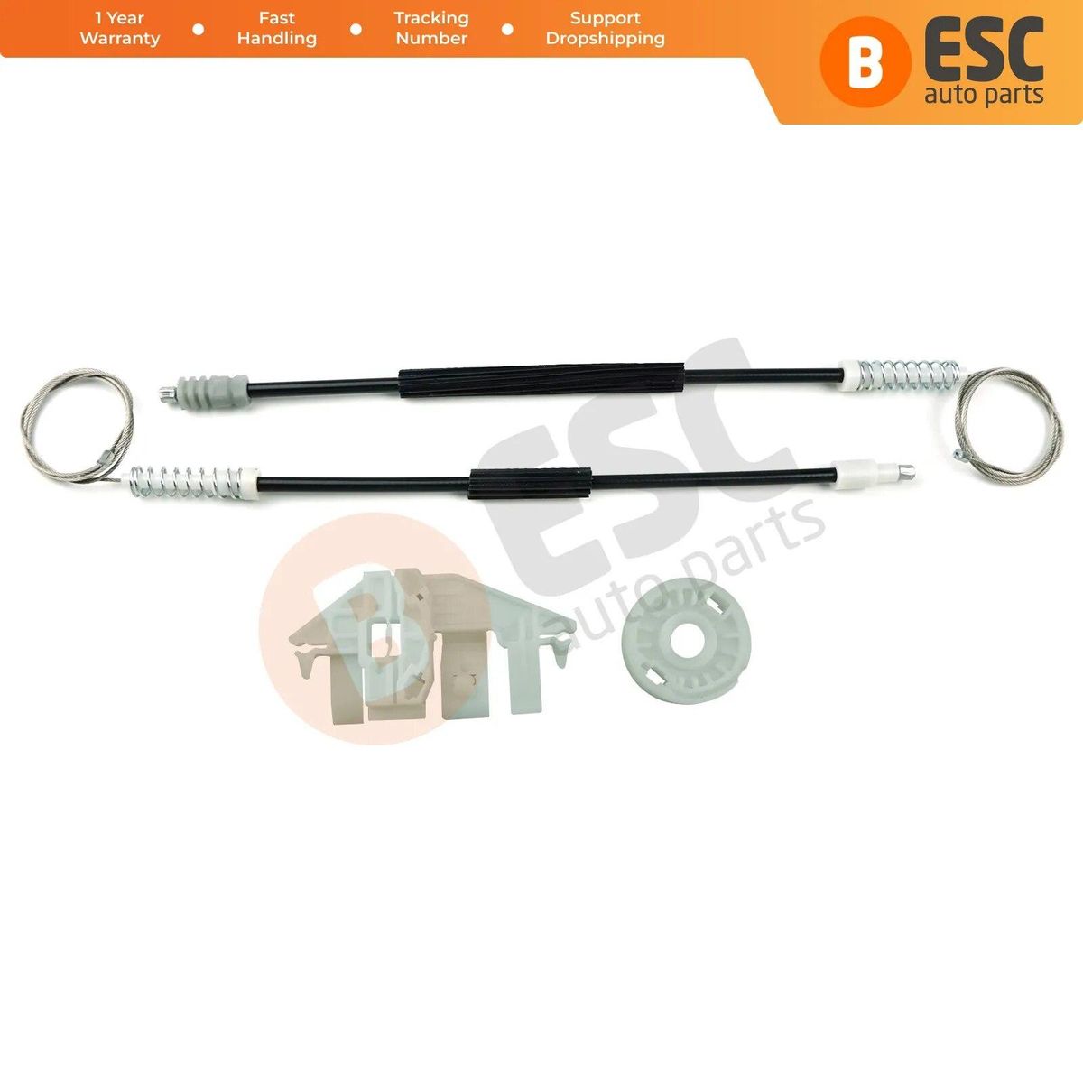 ESC Auto Parts EWR314 Electrical Power Window Regulator Repair Kit Front Right Door for Peugeot 406 1995-2004  Ship From Turkey