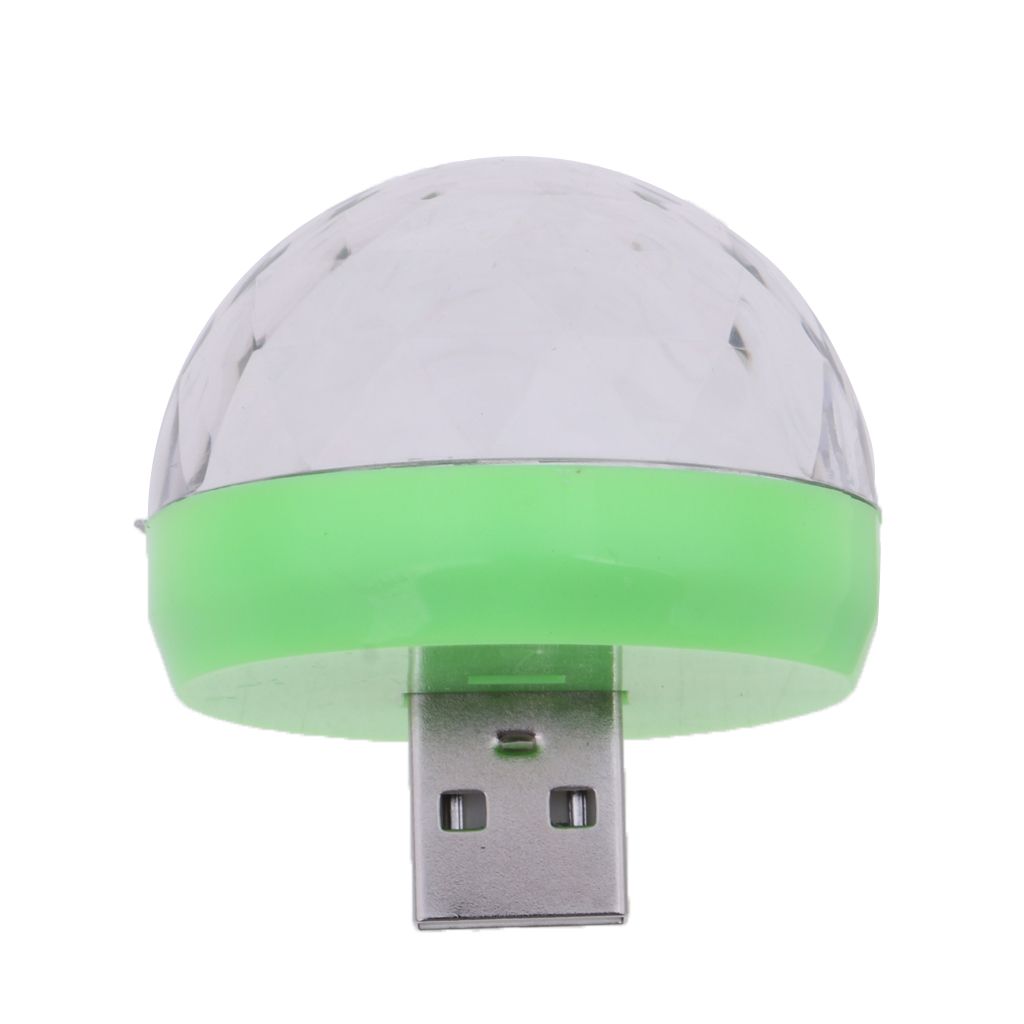 Mini USB   Light USB Plug Mobile Phone Stage Lamp Green