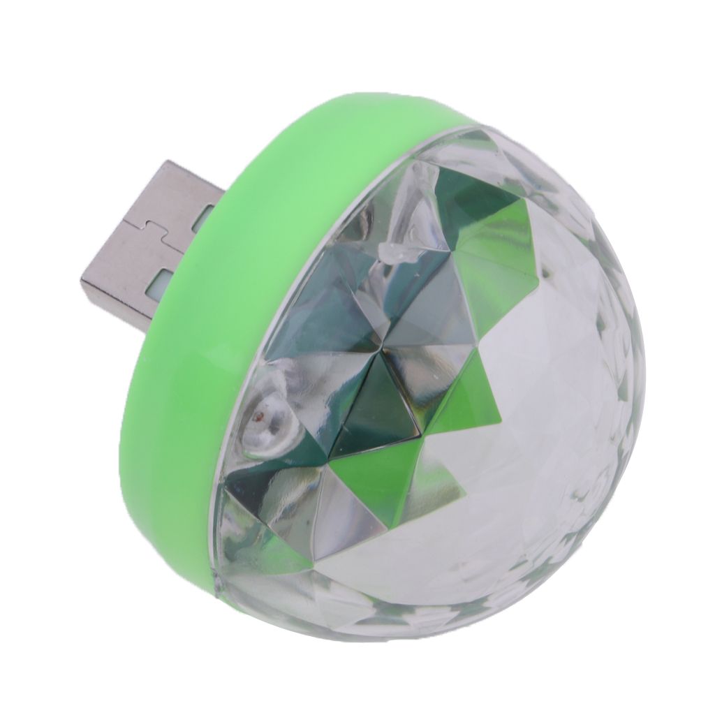 Mini USB   Light USB Plug Mobile Phone Stage Lamp Green