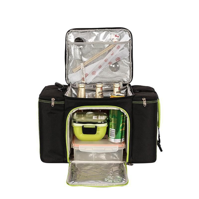 DENUONISS Picnic Bag Ice Pack Insulated Bag Cooler Basket