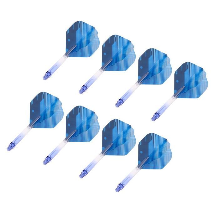 Shaft  Flights With Matching Darts Stems Tool Accessories Lot Of Blue