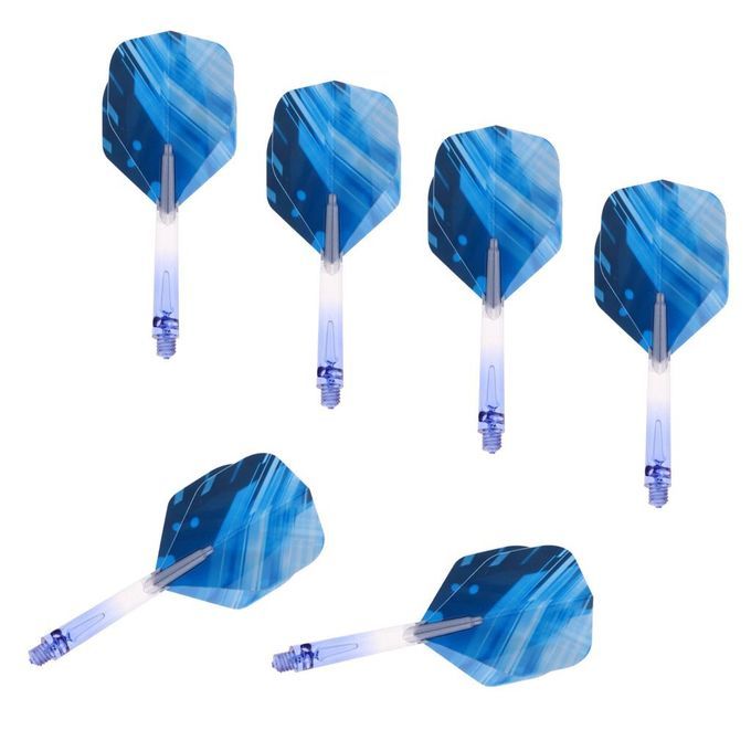 Shaft  Flights With Matching Darts Stems Tool Accessories Lot Of Blue