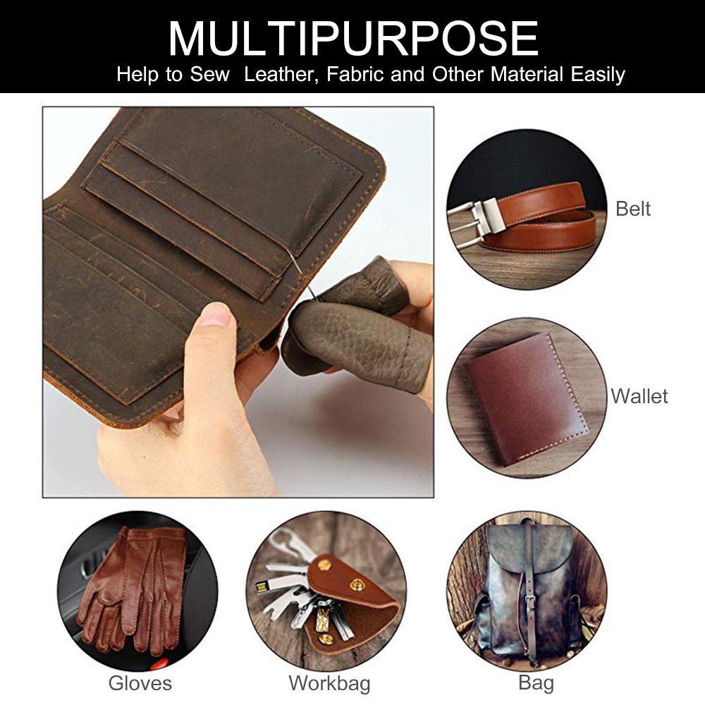28-Piece Leather Tool Set Sewing Tool Kit Includes Wax