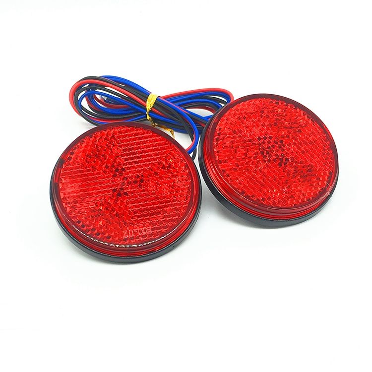 2 PCS Motorcycle Trailer Truck DC 12-15V Wired 24-LED Indica