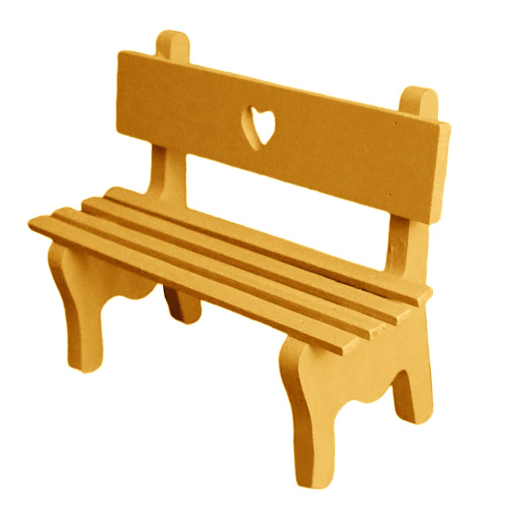 Bench Shape Wooden Eyeglass Sunglass Holder Retainer/Spectacle Orange