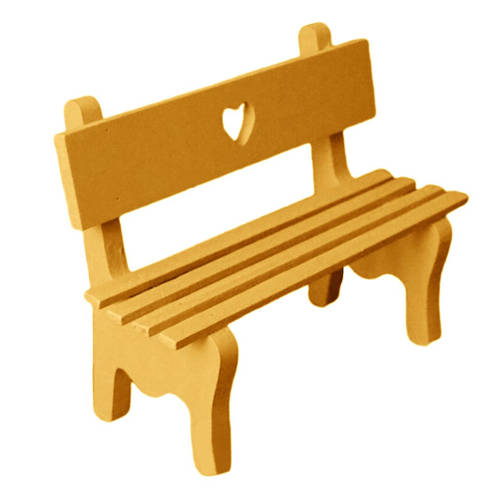 Bench Shape Wooden Eyeglass Sunglass Holder Retainer/Spectacle Orange
