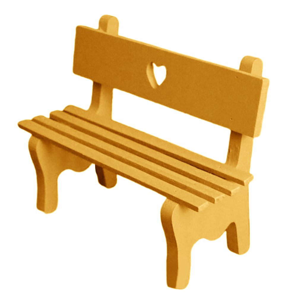 Bench Shape Wooden Eyeglass Sunglass Holder Retainer/Spectacle Orange