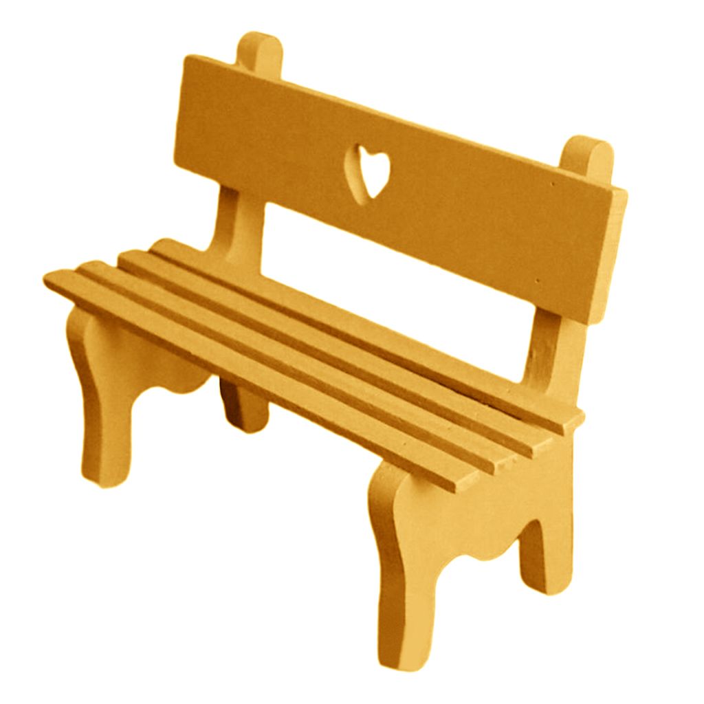 Bench Shape Wooden Eyeglass Sunglass Holder Retainer/Spectacle Orange