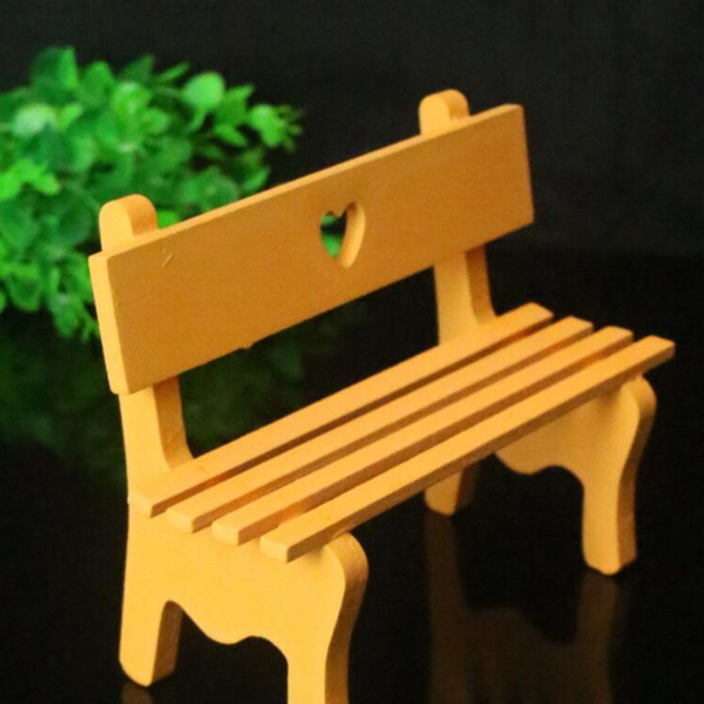 Bench Shape Wooden Eyeglass Sunglass Holder Retainer/Spectacle Orange