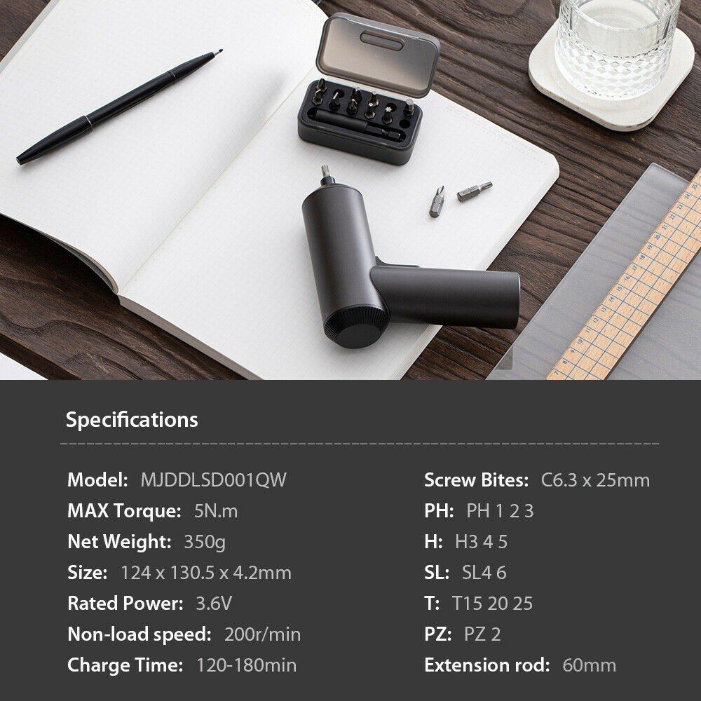 Cordless Screw-driver Bit Screw Driver DIY Repair Tool Kit