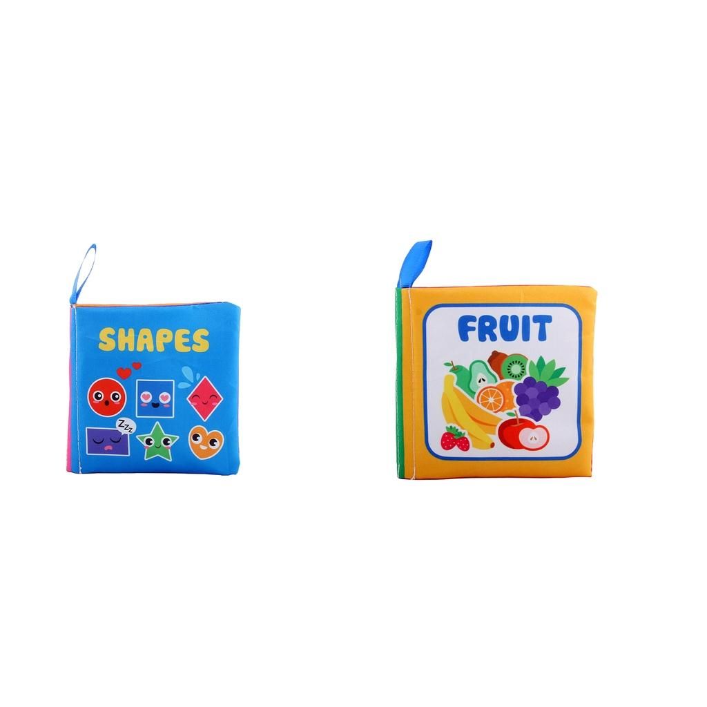 2 Pcs  Cloth Books Early Education Puzzle