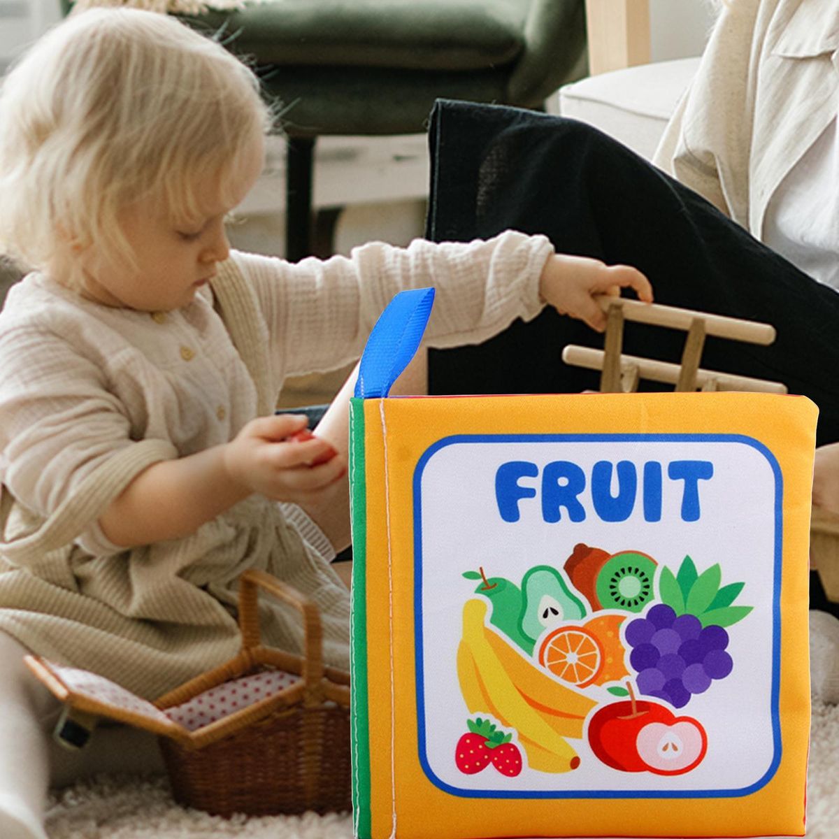 2 Pcs  Cloth Books Early Education Puzzle
