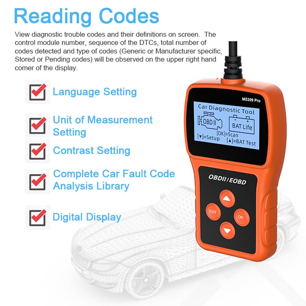 Car Professional Scan Tool Auto OBD Battery Lifespan Tester