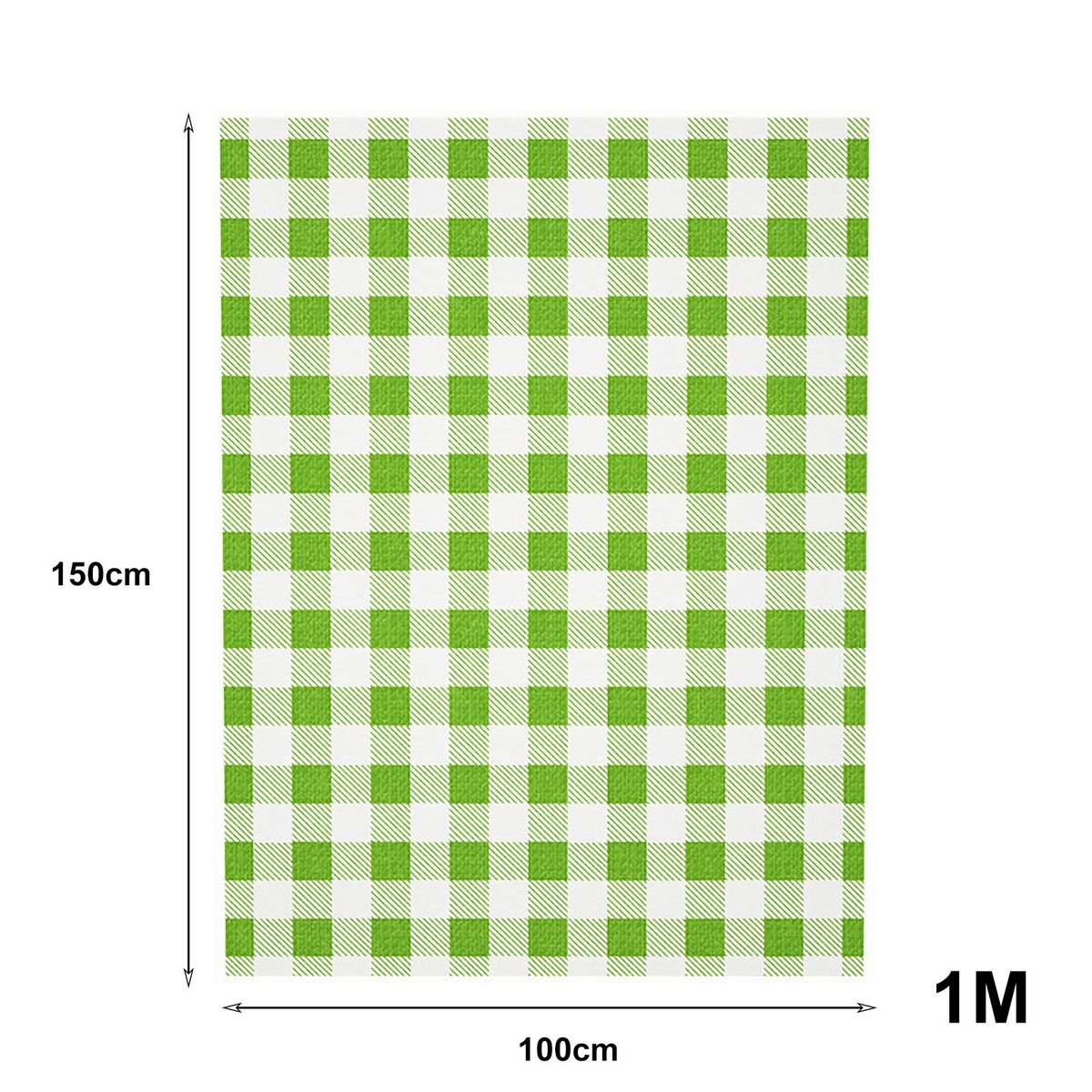 Waterproof Plaid Picnic Blanket Foldable Outdoor Mat Green