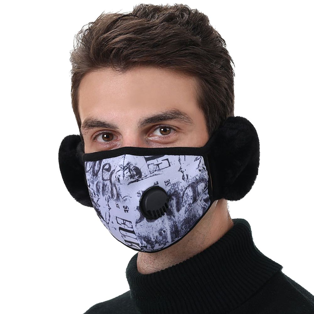Winter Thermal Face Mask With Breathing Valve Reusable Mouth