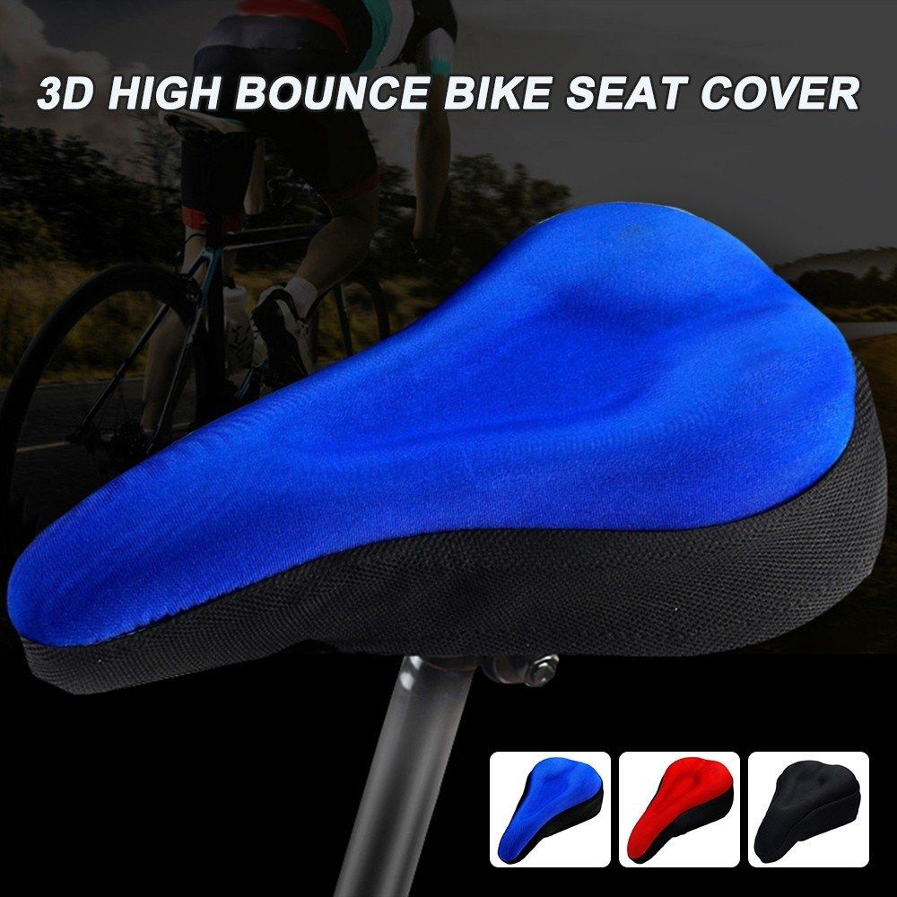 Bike Seat Covers Bicycle Memory Silicone  Cushion Cover Soft