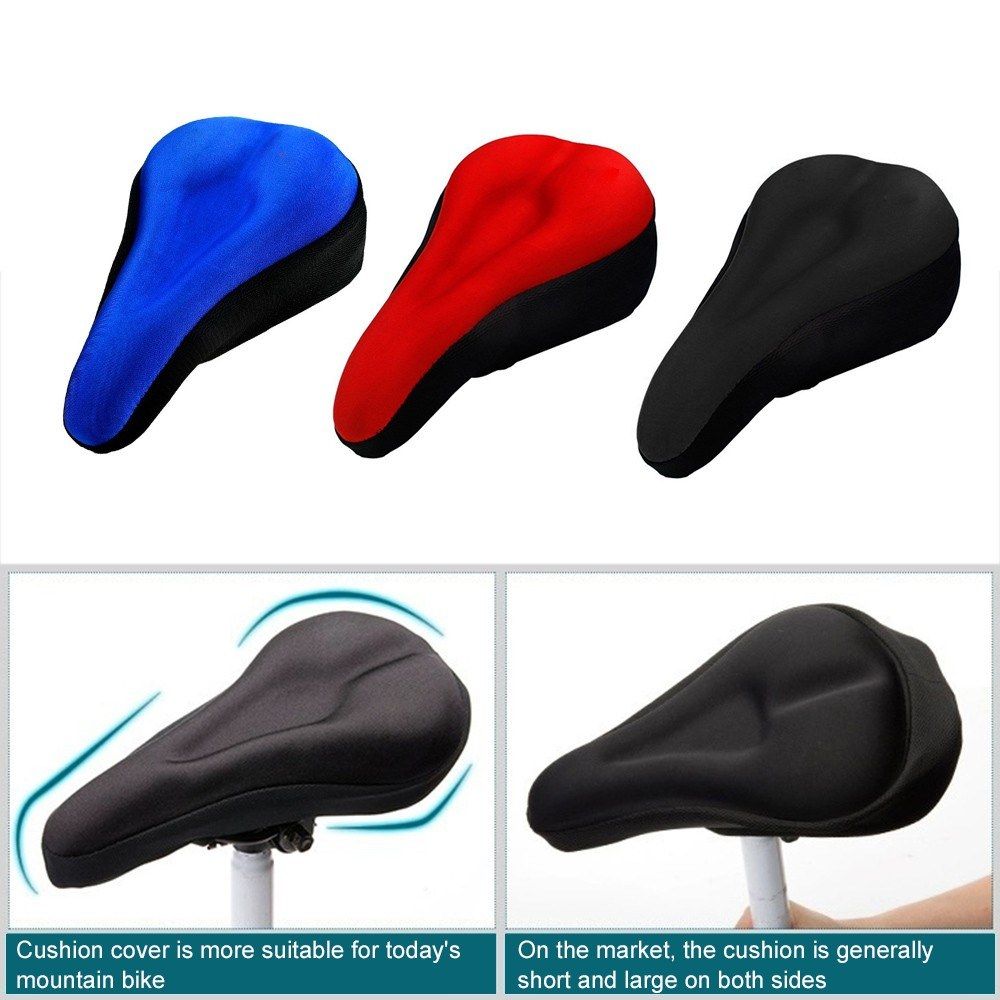 Bike Seat Covers Bicycle Memory Silicone  Cushion Cover Soft