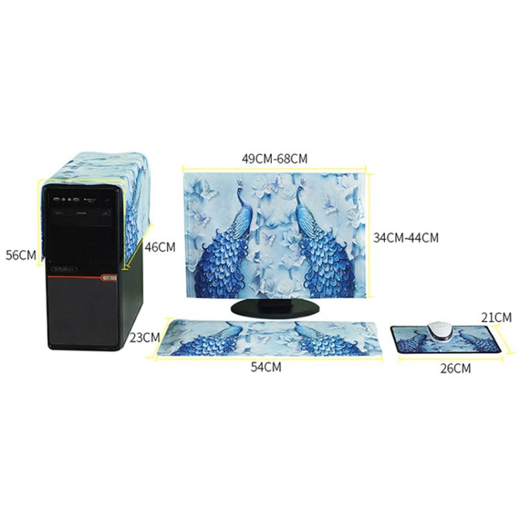 3 In 1 Simple Desktop Computer PC Dust Cover 23-24 Inch
