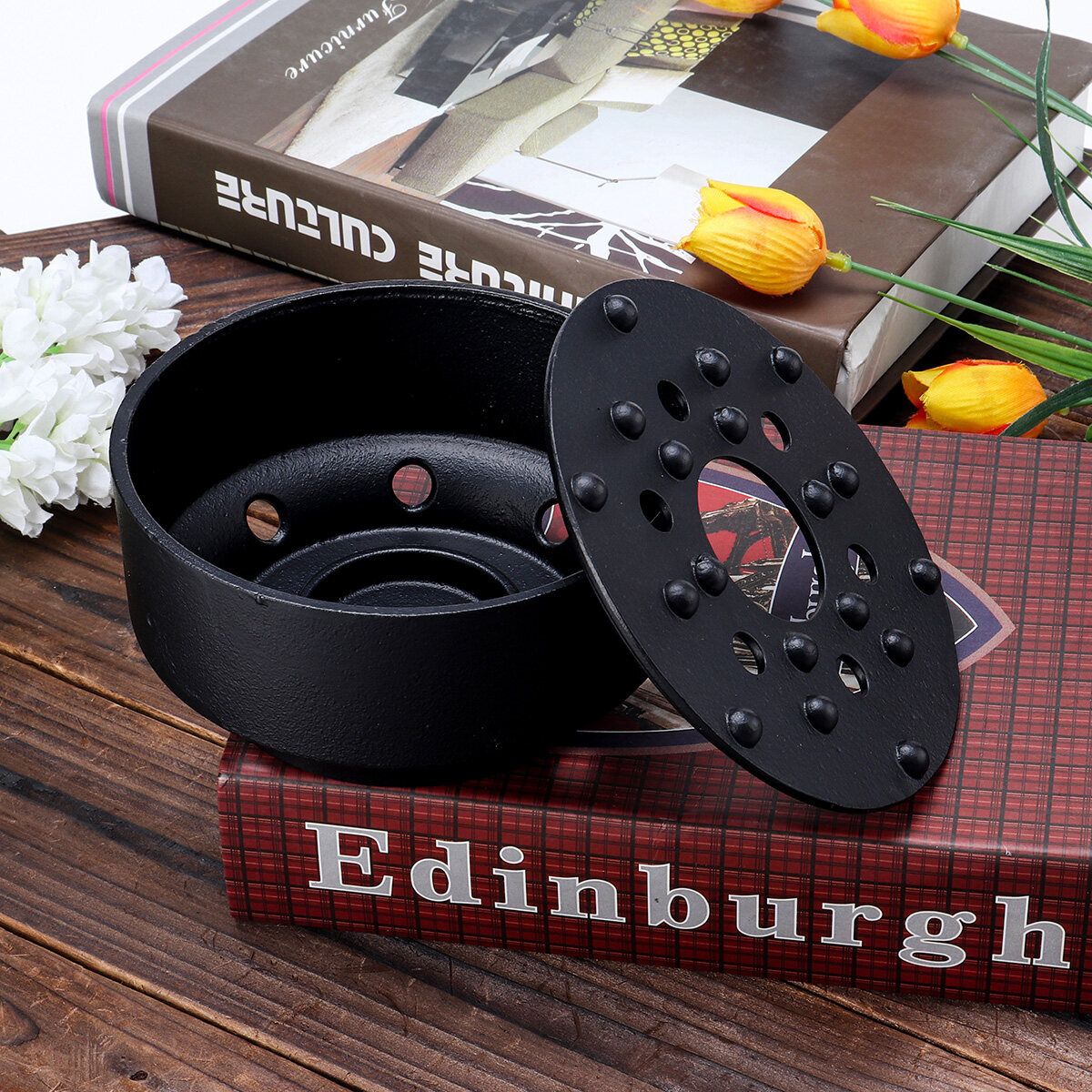 Cast Iron Kettle Teapot Warmer Charcoal Stove Hobnail Tea Pot Holder Teaology