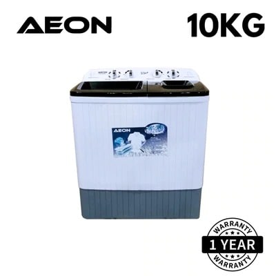 Aeon Twin Tub Washing Machine - Wash Capacity 10 Kg - Spin Capacity 6kg