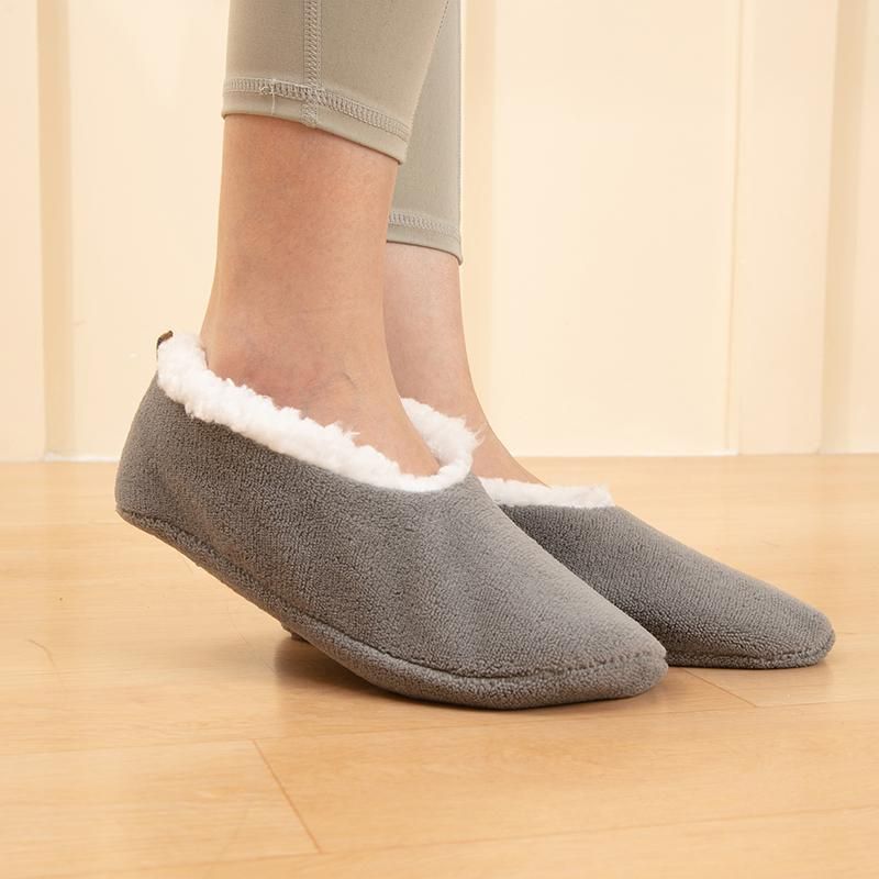 2 Pairs Indoor Floor Socks For Women Keep Warm Men's Non-slip Home Slippers Soft Comfortable Fashion Ladies Winter Floor Shoes