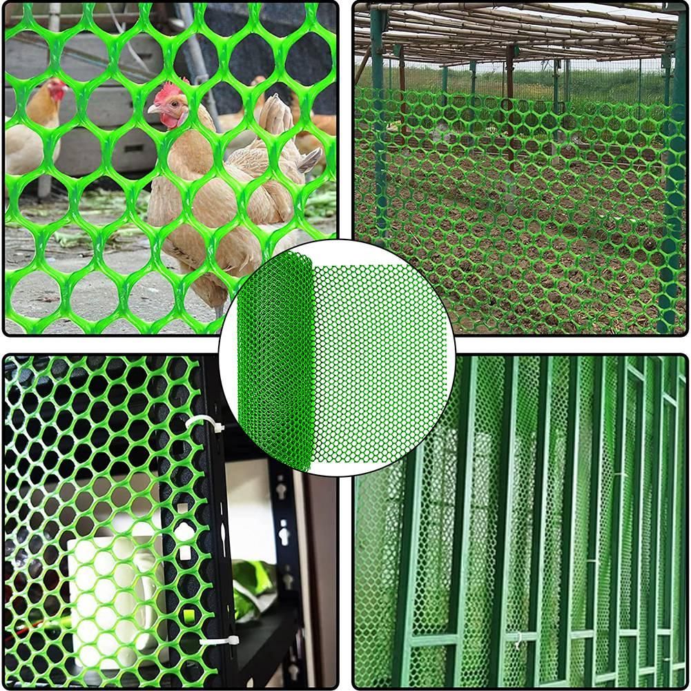 Plastic Chicken Wire Fence Mesh,Fencing Wire for Gardening, Poultry
