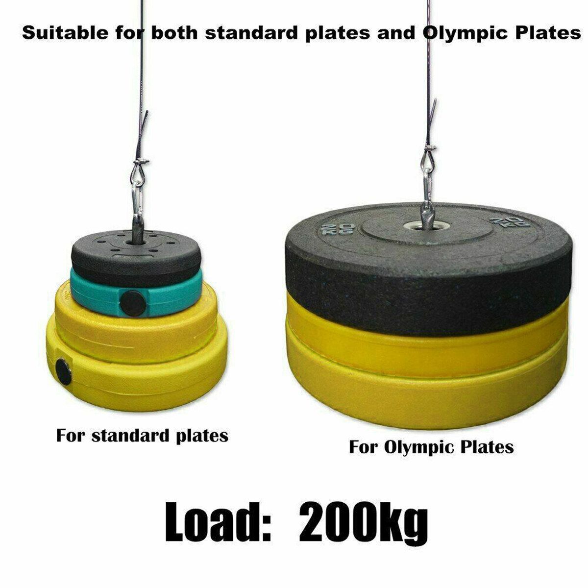 DIY Pulley Cable Pulldown Attachment System Biceps Triceps Trainer Home Fitness 2.5M