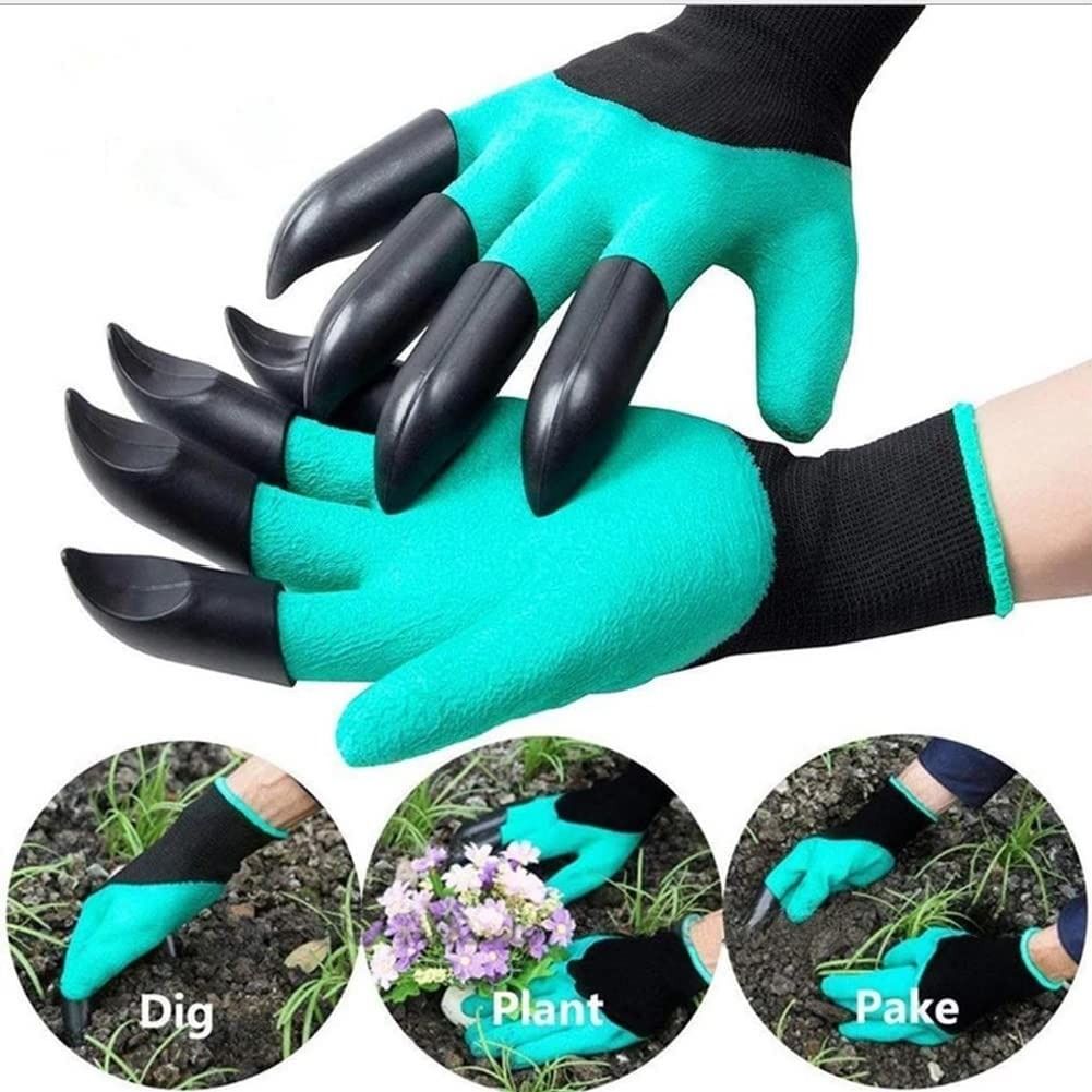 Garden Gloves With ABS 8 Claws On Right & Left Hands