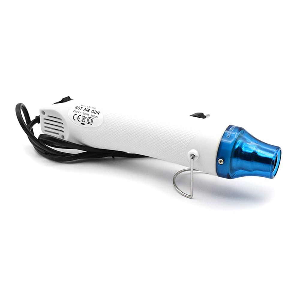 300W DIY Heat Air Gun Electric Heater Temperature Gun-White