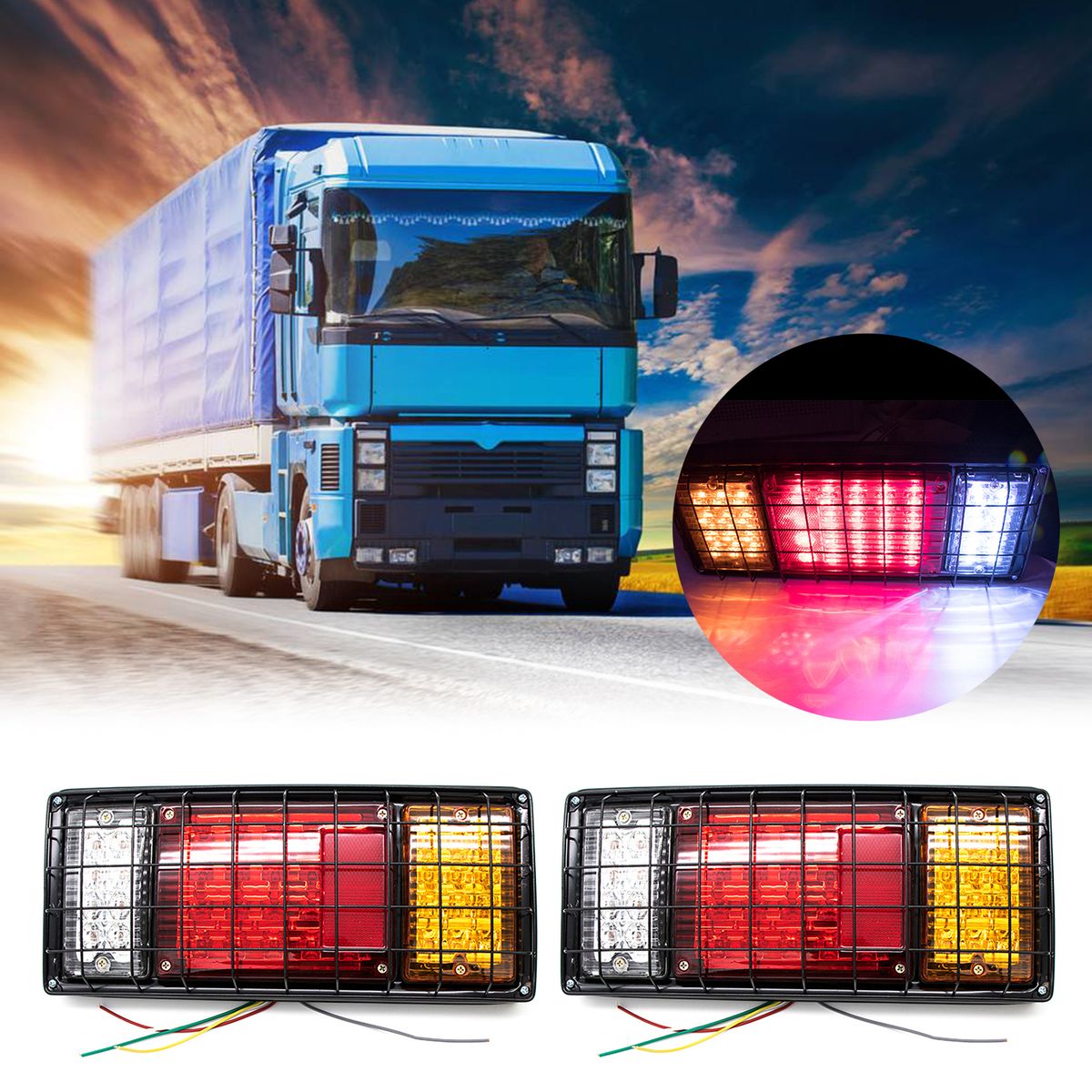 40 LED Truck Tail Light Bar, Super Bright Tail Turn Signal